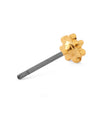 Metal flower earrings