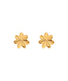 Metal flower earrings