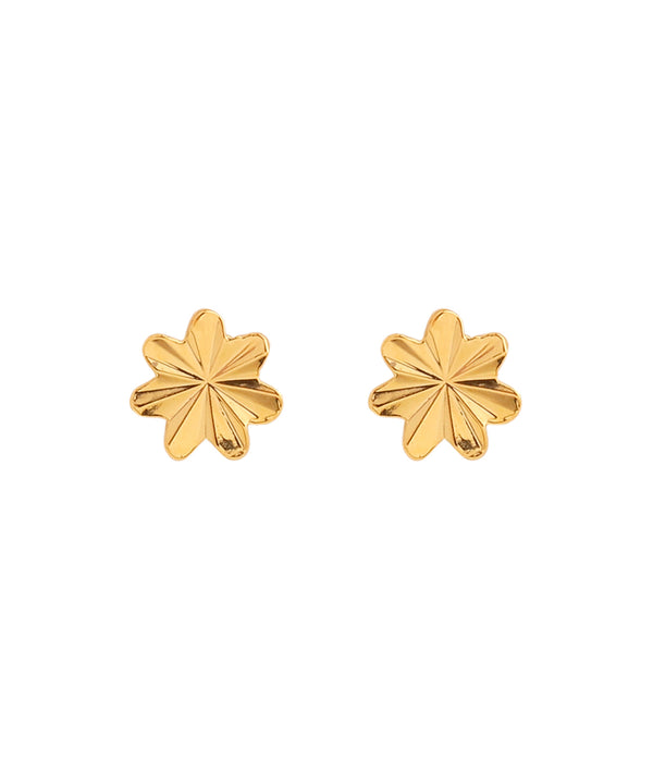 Metal flower earrings
