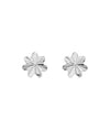 Metal flower earrings
