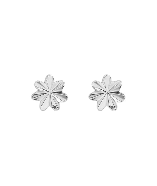 Metal flower earrings