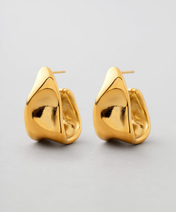 ニュアンスワイドフープピアス[ステンレス][Ownideal]