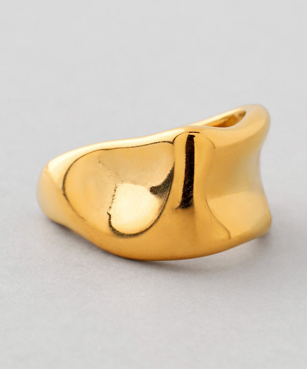 ニュアンスワイドフープピアス[ステンレス][Ownideal]