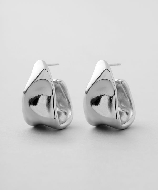 ニュアンスワイドフープピアス[ステンレス][Ownideal]