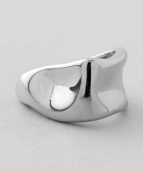 ニュアンスワイドフープピアス[ステンレス][Ownideal]