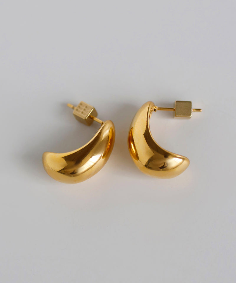 ボールドカールピアス[ステンレス][Ownideal]