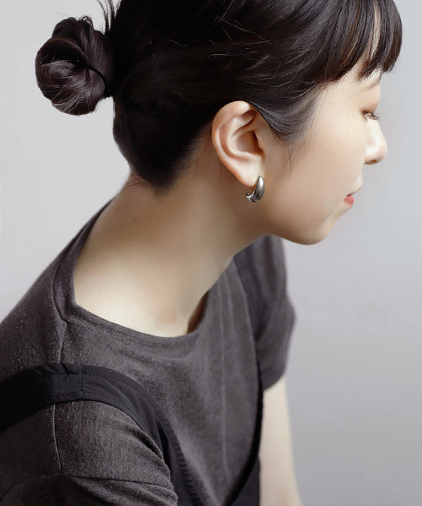 ボールドカールピアス[ステンレス][Ownideal]