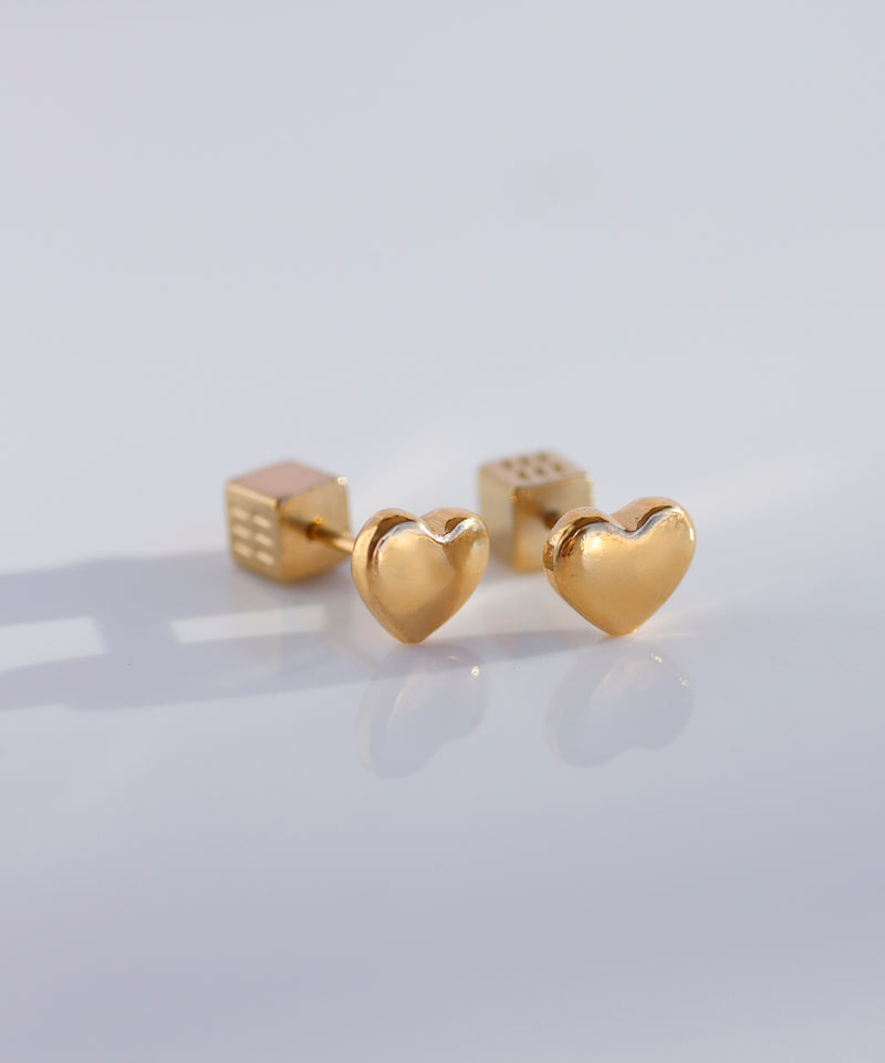 ハートピアス[ステンレス][Basic]