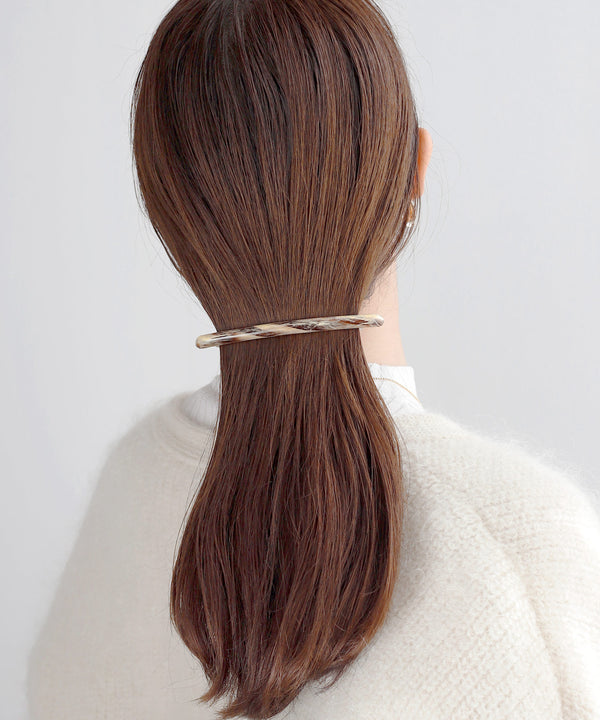 フランス製シンプルラインバレッタ