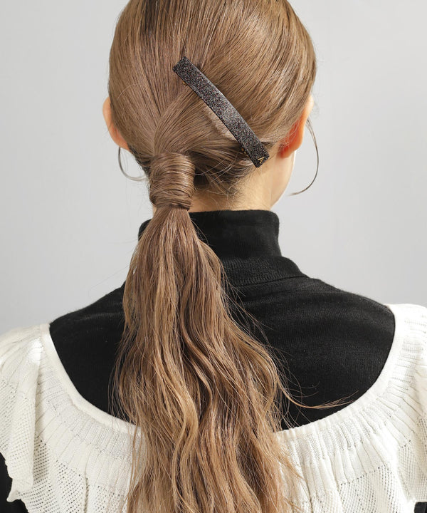 フランス製グリッターバレッタ