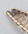 Suede and metal loop vance