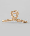 Suede and metal loop vance
