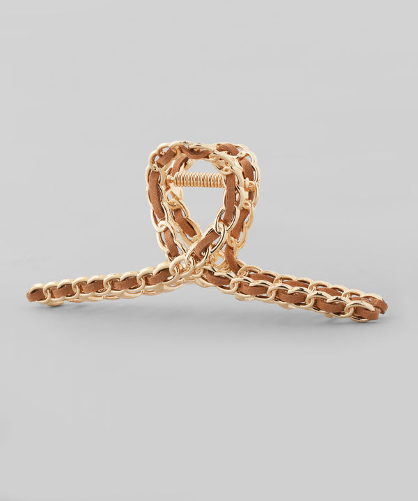 Suede and metal loop vance