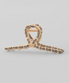 Suede and metal loop vance