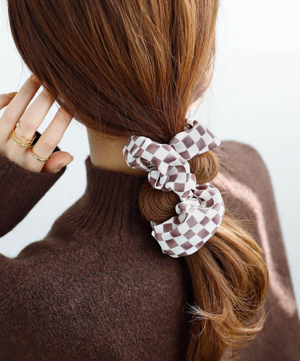 Checkered Flag Scrunchie