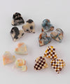 Multi-patterned heart mini bangs [set of 2]