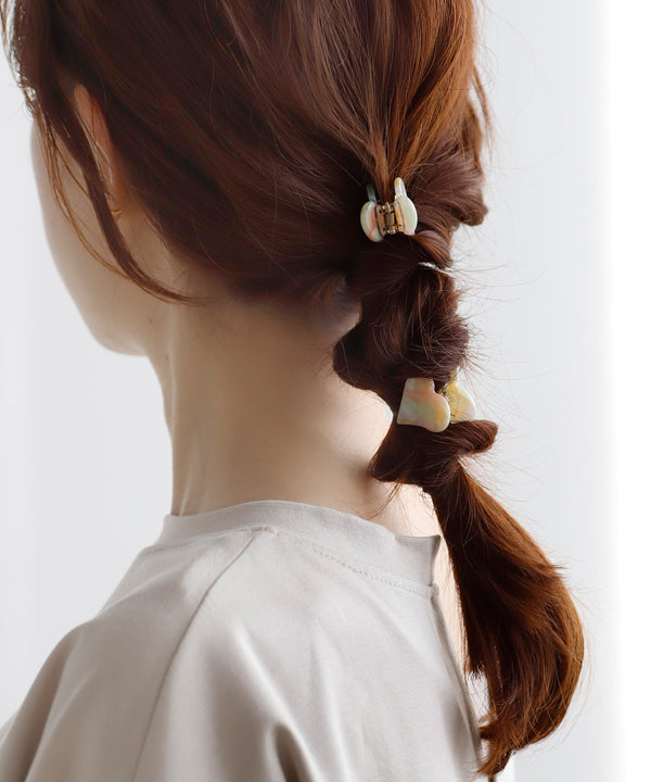 Multi-patterned heart mini bangs [set of 2]