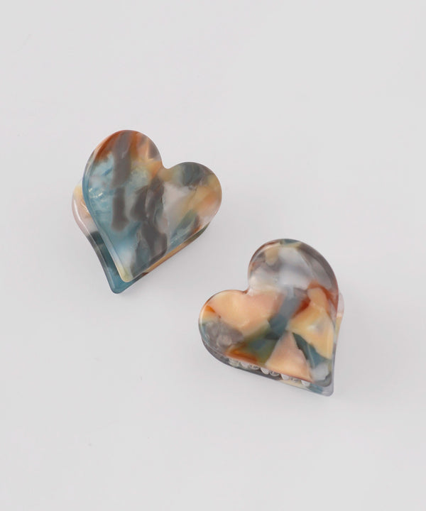 Multi-patterned heart mini bangs [set of 2]