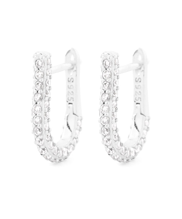 ビジューフープピアス[silver925][Basic]