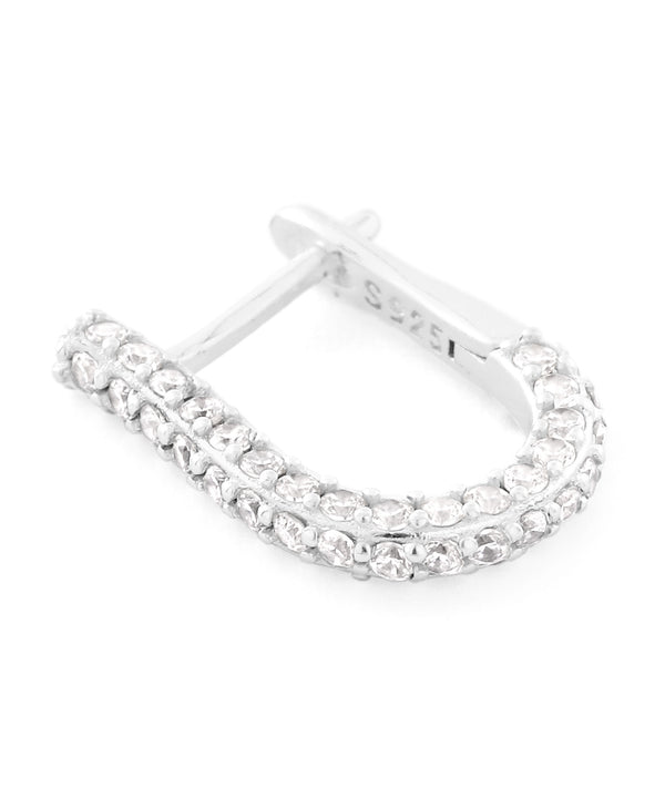 ビジューフープピアス[silver925][Basic]