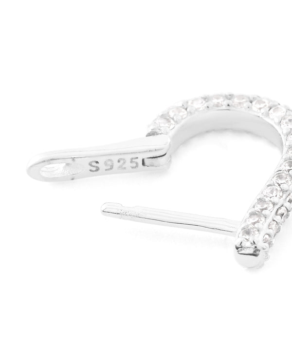 ビジューフープピアス[silver925][Basic]