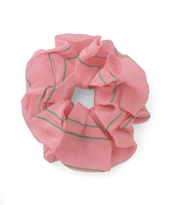 Stripe Shirring Scrunchie