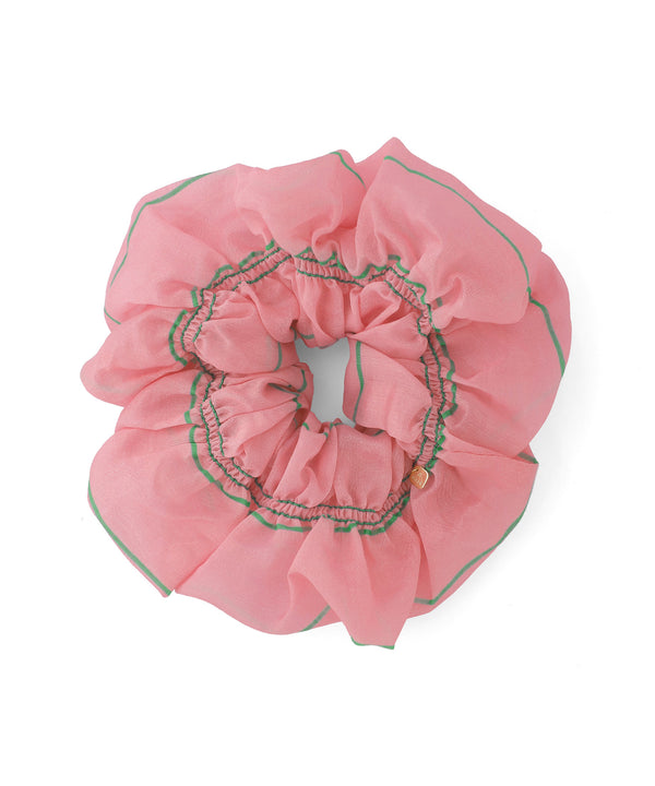 Stripe Shirring Scrunchie