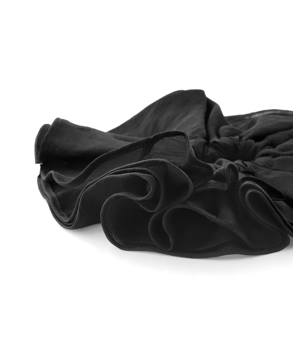 Natural Color Flare Scrunchie