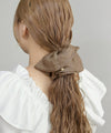 Natural Color Flare Scrunchie