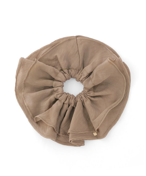 Natural Color Flare Scrunchie