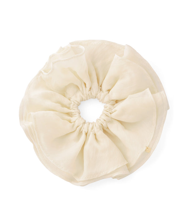 Natural Color Flare Scrunchie