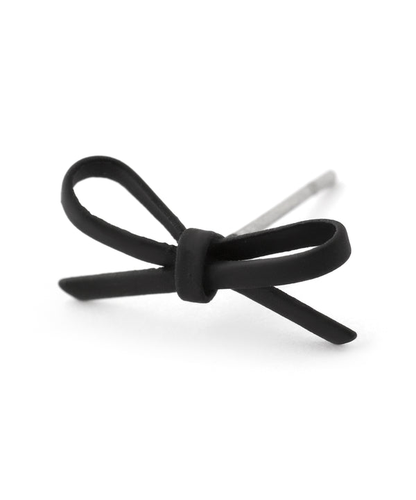 マットカラーリボンピアス