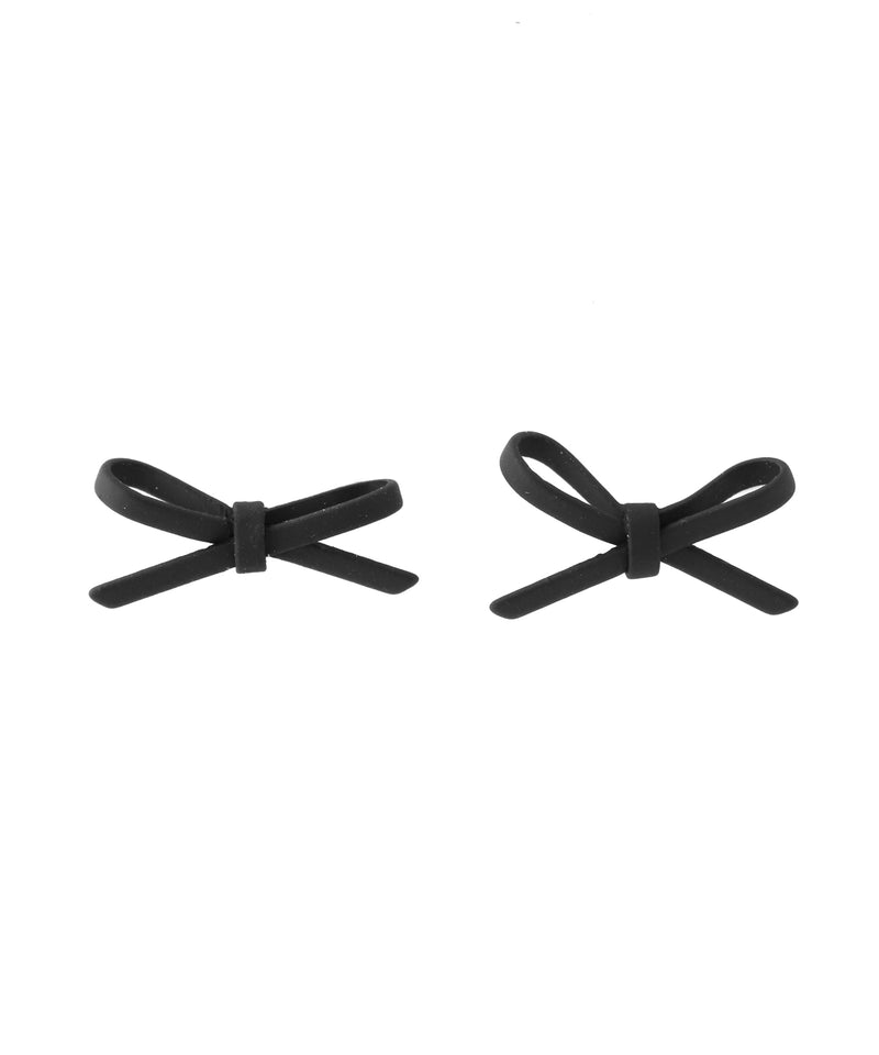 Matte Color Ribbon Earrings