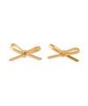 Matte Color Ribbon Earrings