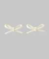 Matte Color Ribbon Earrings