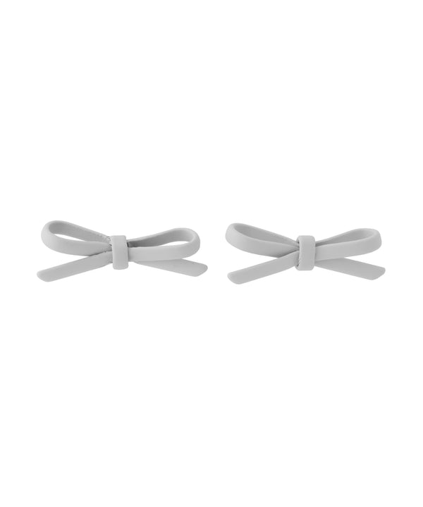 Matte Color Ribbon Earrings