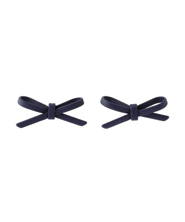 Matte Color Ribbon Earrings