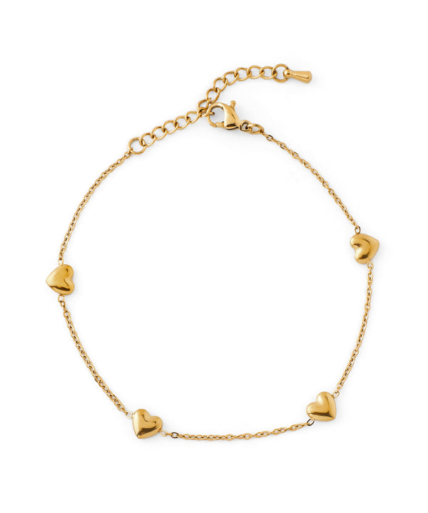 [Stainless Steel] Heart Station Bracelet