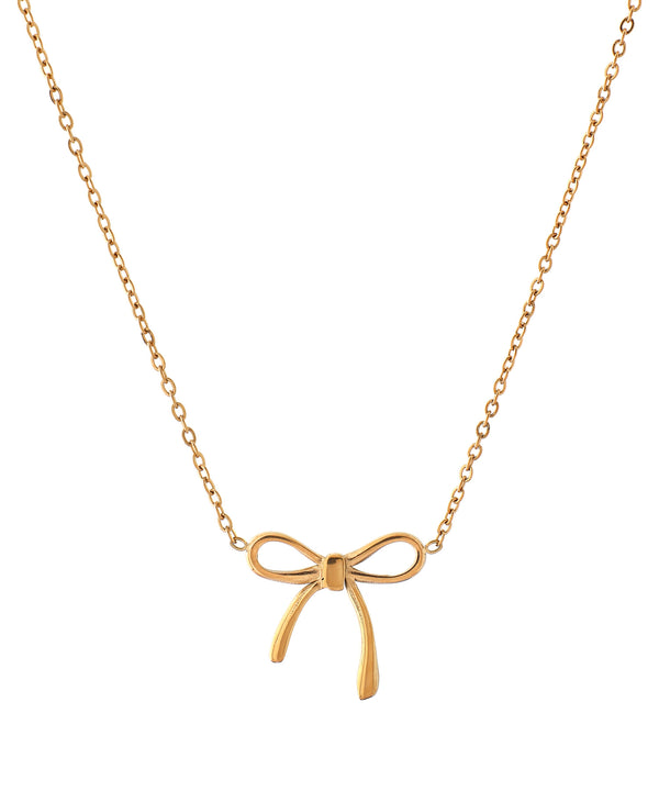 ANEMONE】【ステンレス】メタルリボンネックレス｜アネモネ