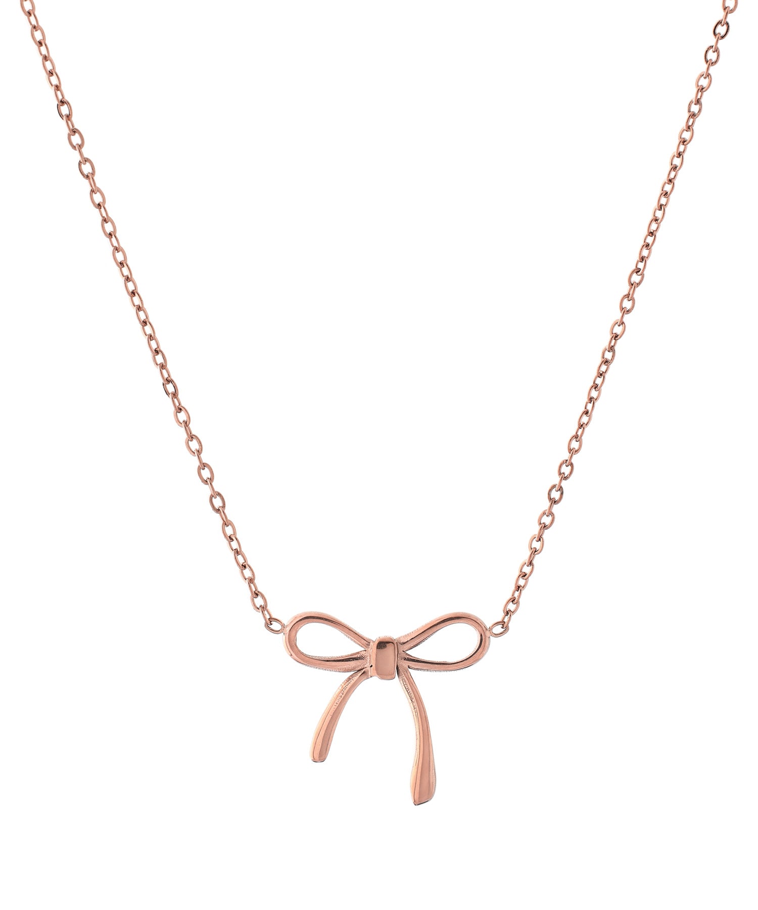 ANEMONE】【ステンレス】メタルリボンネックレス｜アネモネ