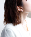 Sphere Back Catch Earrings [Ownideal]