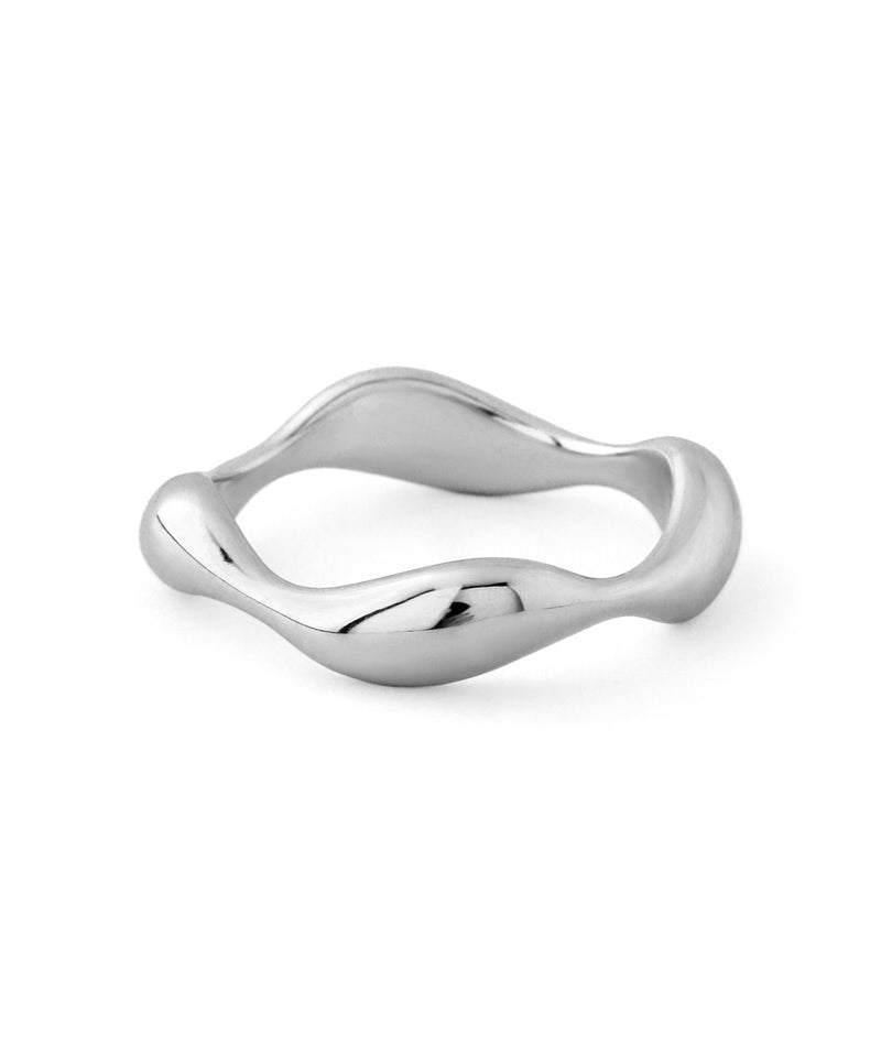 [Stainless Steel] Wave Metal Ring