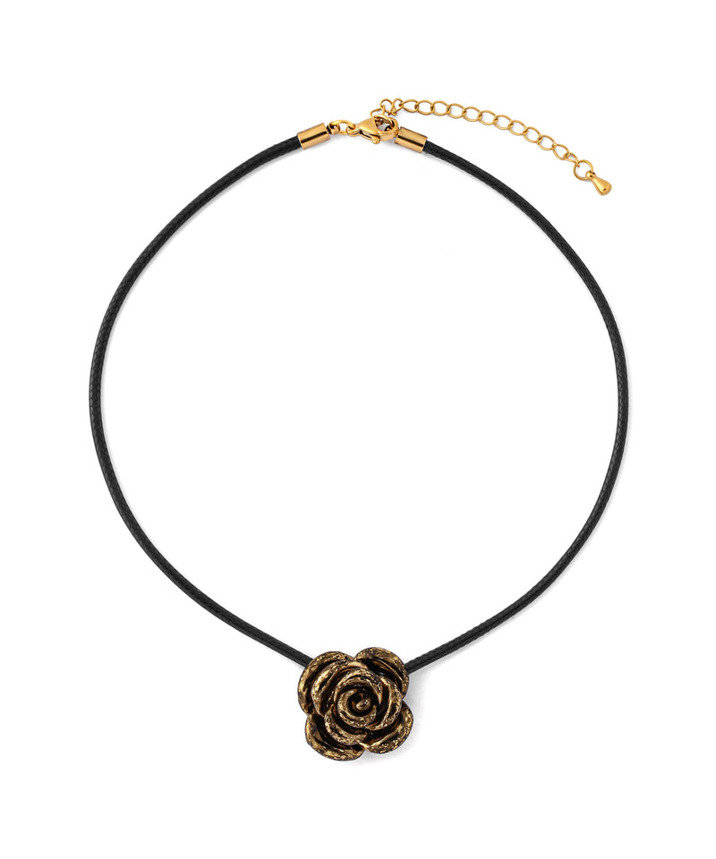 Metal rose choker