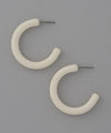 Matte Hoop Earrings [M] [Ownideal]