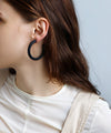 Matte Hoop Earrings [L] [Ownideal]