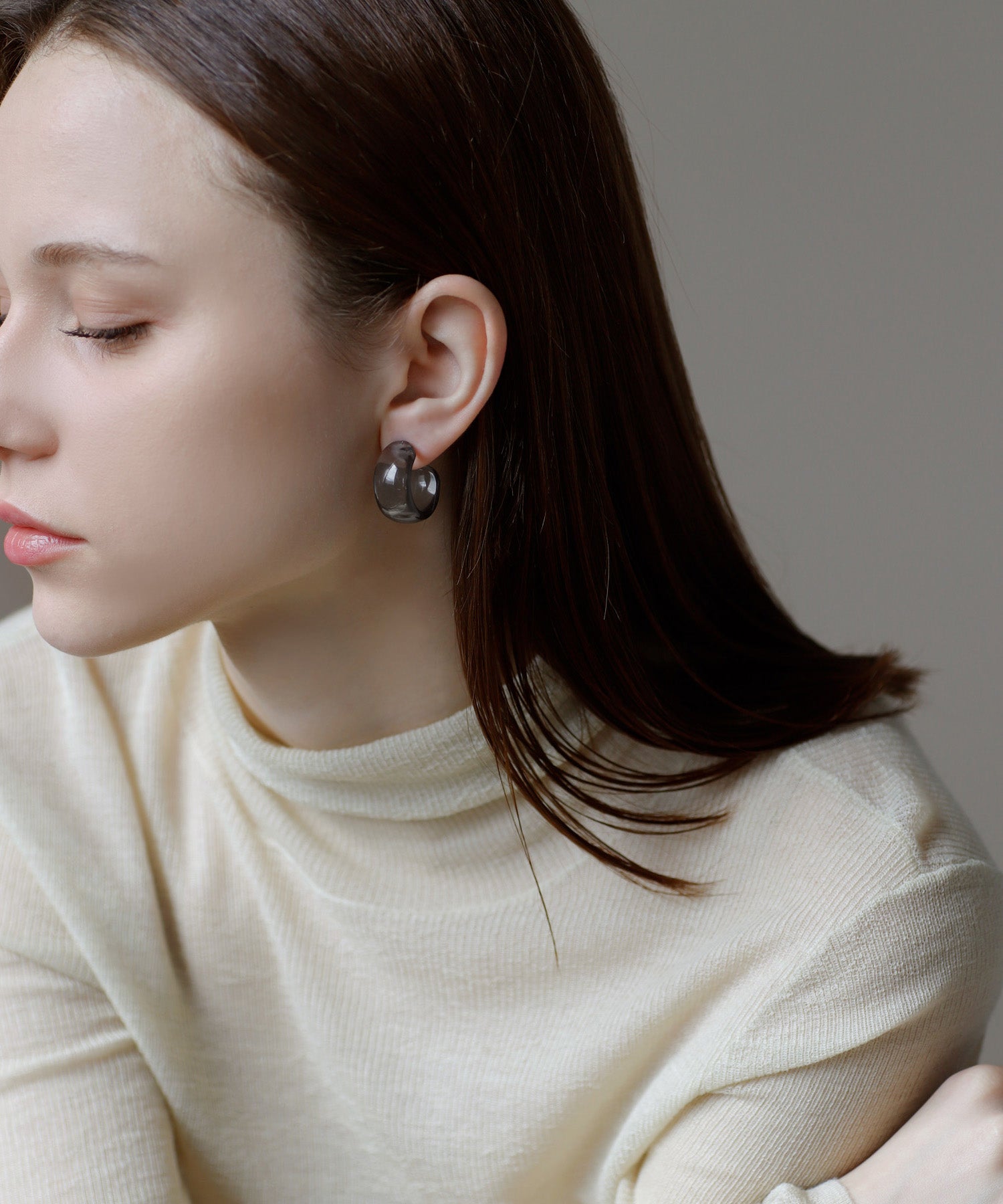 mimi33】ボリュームフープピアス[Ownideal]｜アネモネ・シエナロゼ