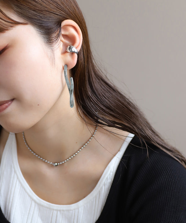 カラーラインバックキャッチピアス[Ownideal]