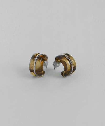 Clear color hoop earrings [Ownideal]