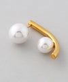 Pearl back-catch earrings [stainless steel] [Ownideal]