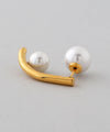 Pearl back-catch earrings [stainless steel] [Ownideal]